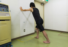 アキレス腱のストレッチング